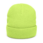 Embroidered 'Come As You Are' Ribbed Knit Beanie