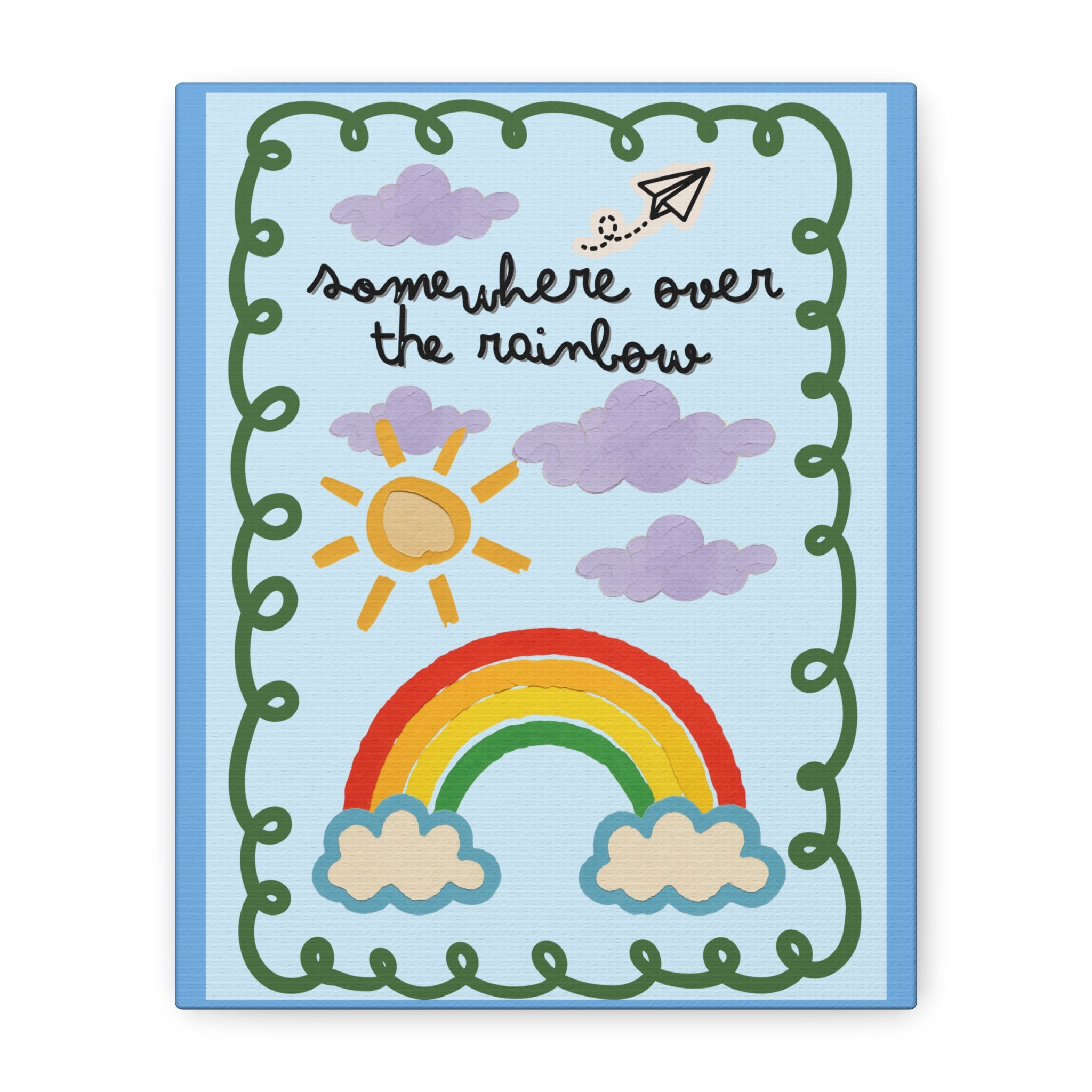 Rainbow Canvas Wall Art – "Somewhere Over the Rainbow" Matte Stretched Print