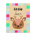 Little Deer Nursery Large Canvas Art – Cute Baby Deer Wall Decor