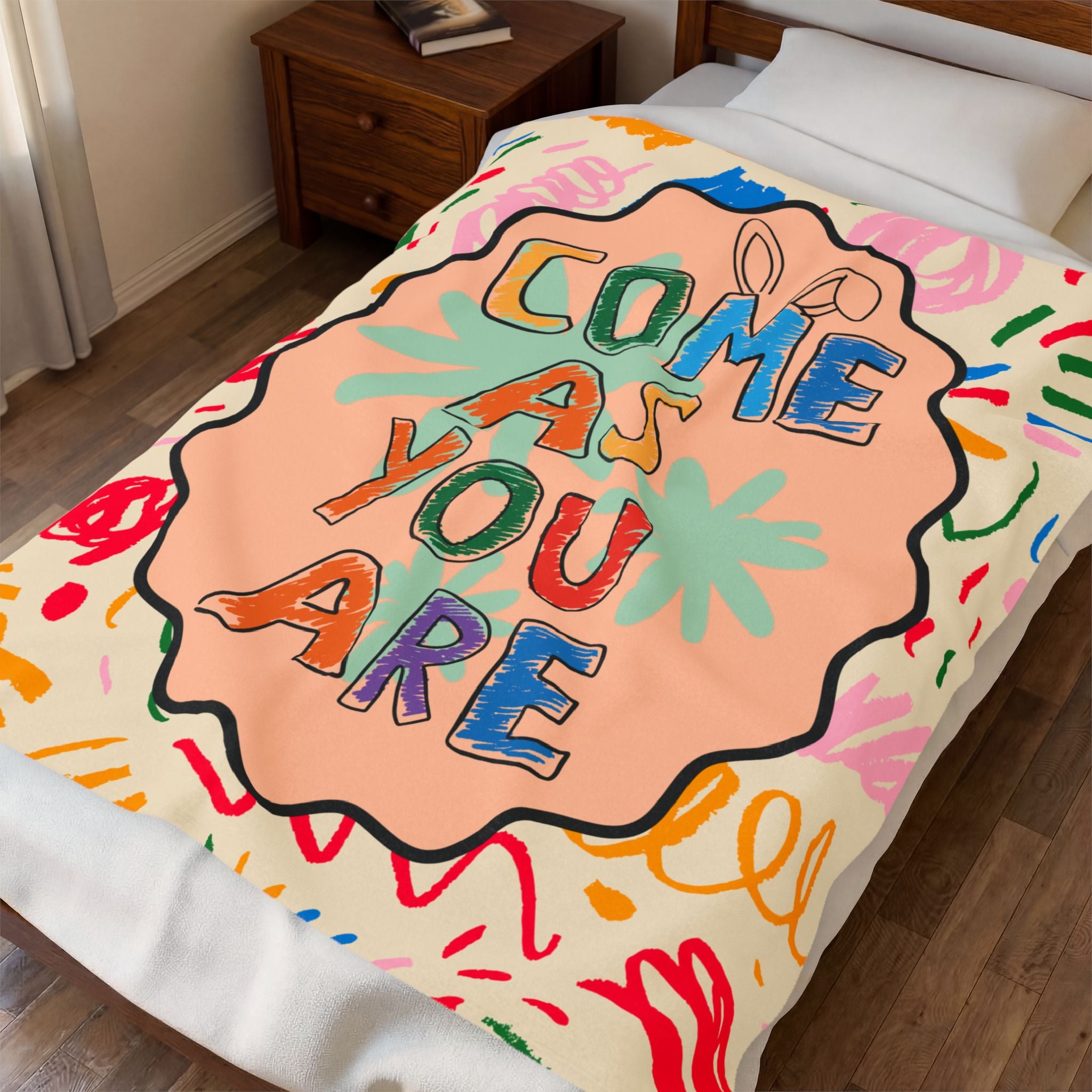 Come As You Are - Kid's Velveteen Plush Blanket
