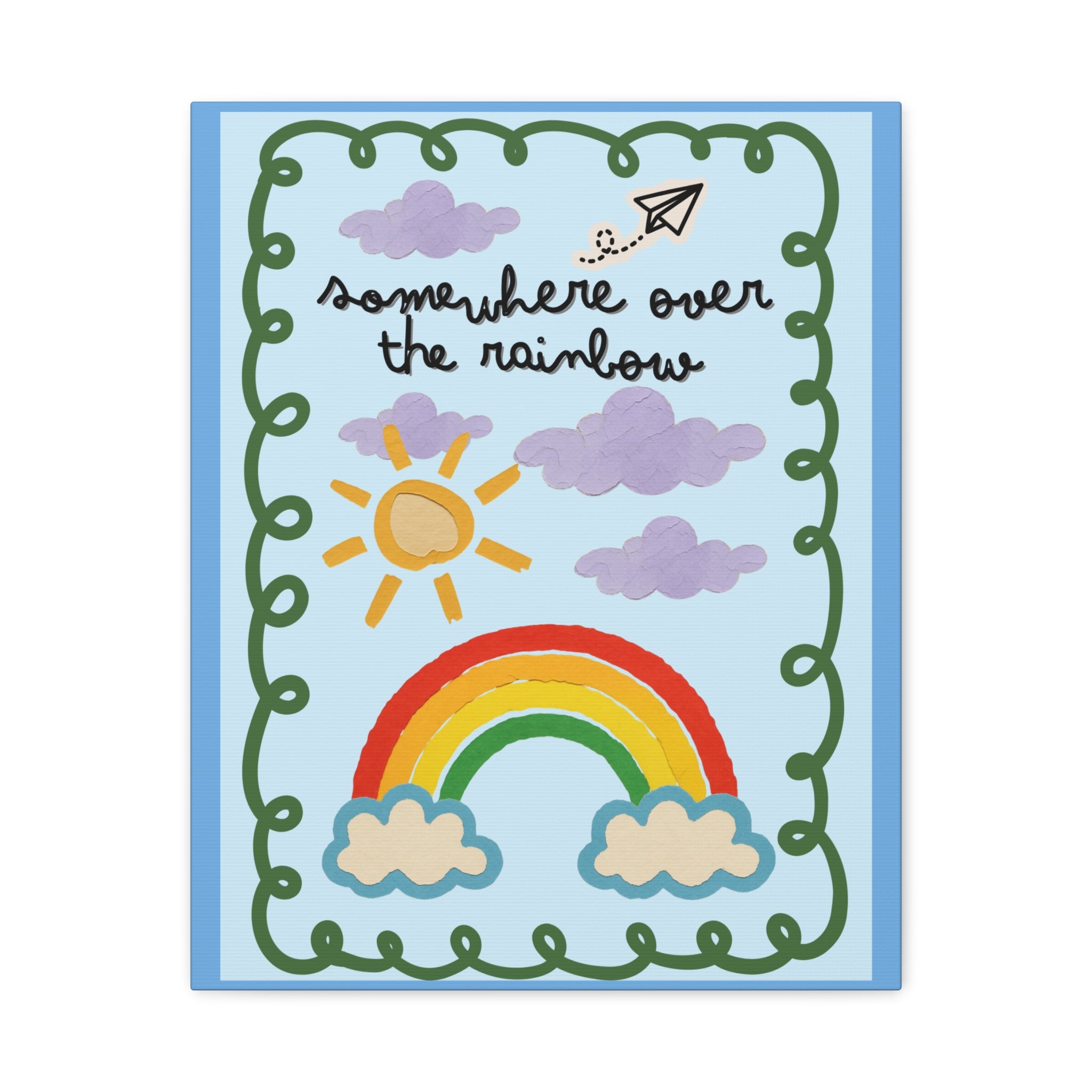 Rainbow Canvas Wall Art – "Somewhere Over the Rainbow" Matte Stretched Print