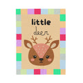 Little Deer Velvet Plush Baby Blanket — Cute Kids Woodland Throw for Nursery & Baby Shower