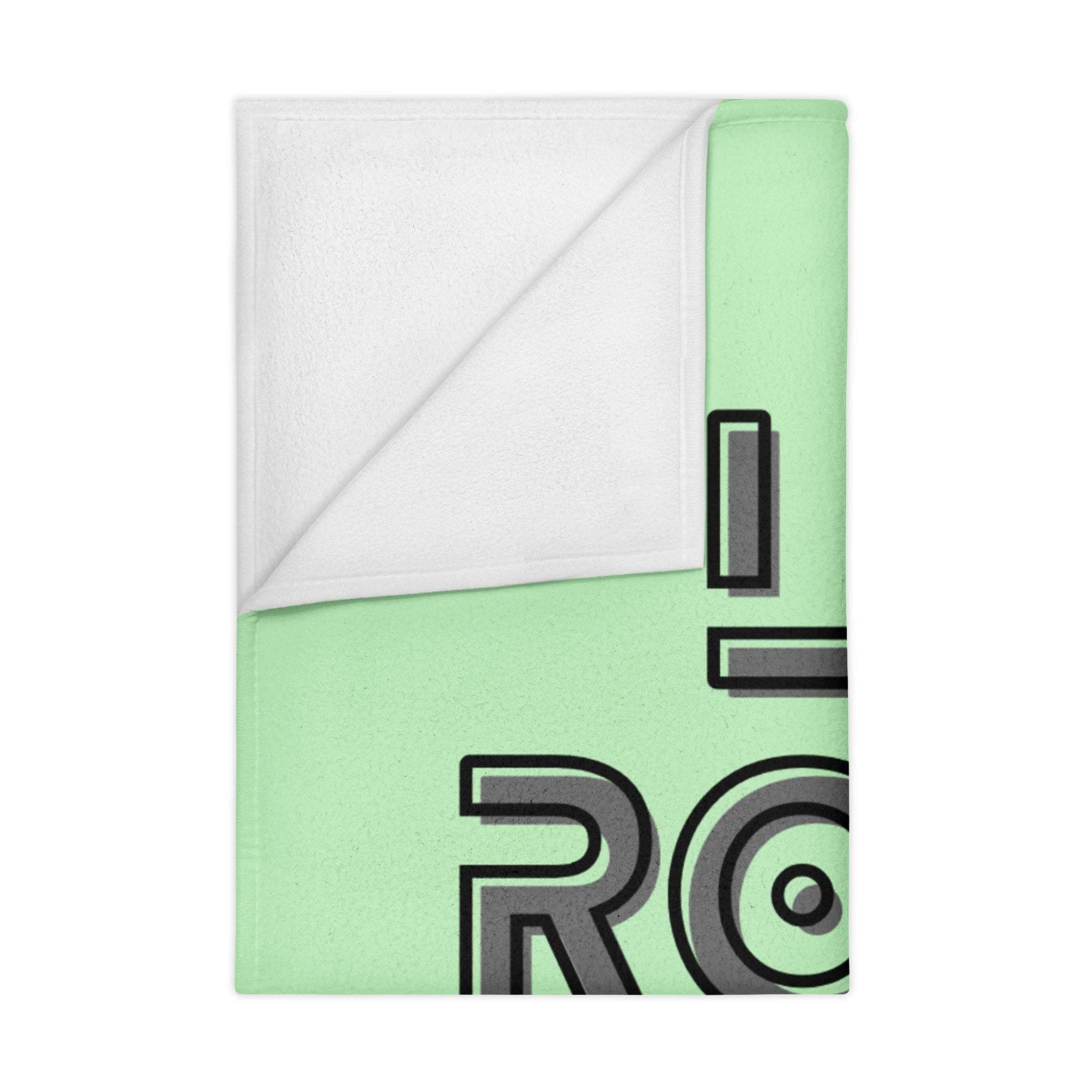 Toddler Blanket — "Let's Rock & Roll" Dump Truck Baby Throw Blanket