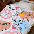 Kid's Princess Pony Velveteen Plush Blanket — Soft Kids’ Castle & Crown Throw