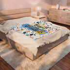 "This Tiny Human Will Change the World" - Kid's Velveteen Plush Throw Blanket
