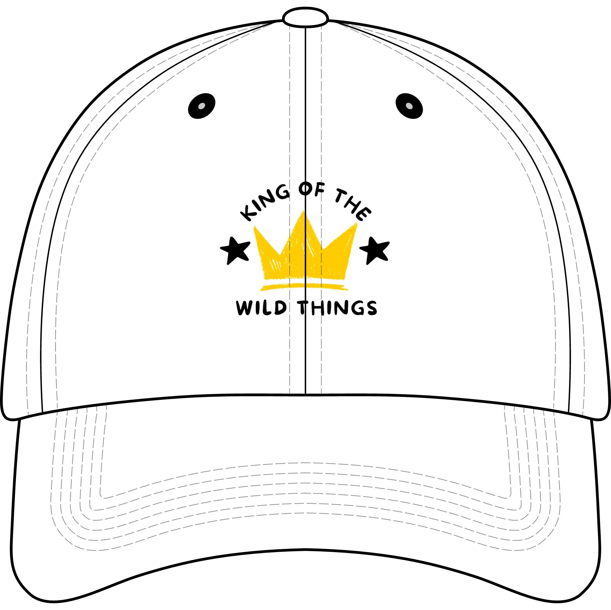 King of the Wild Things Youth Baseball Cap— Embroidered Crown Kids Hat
