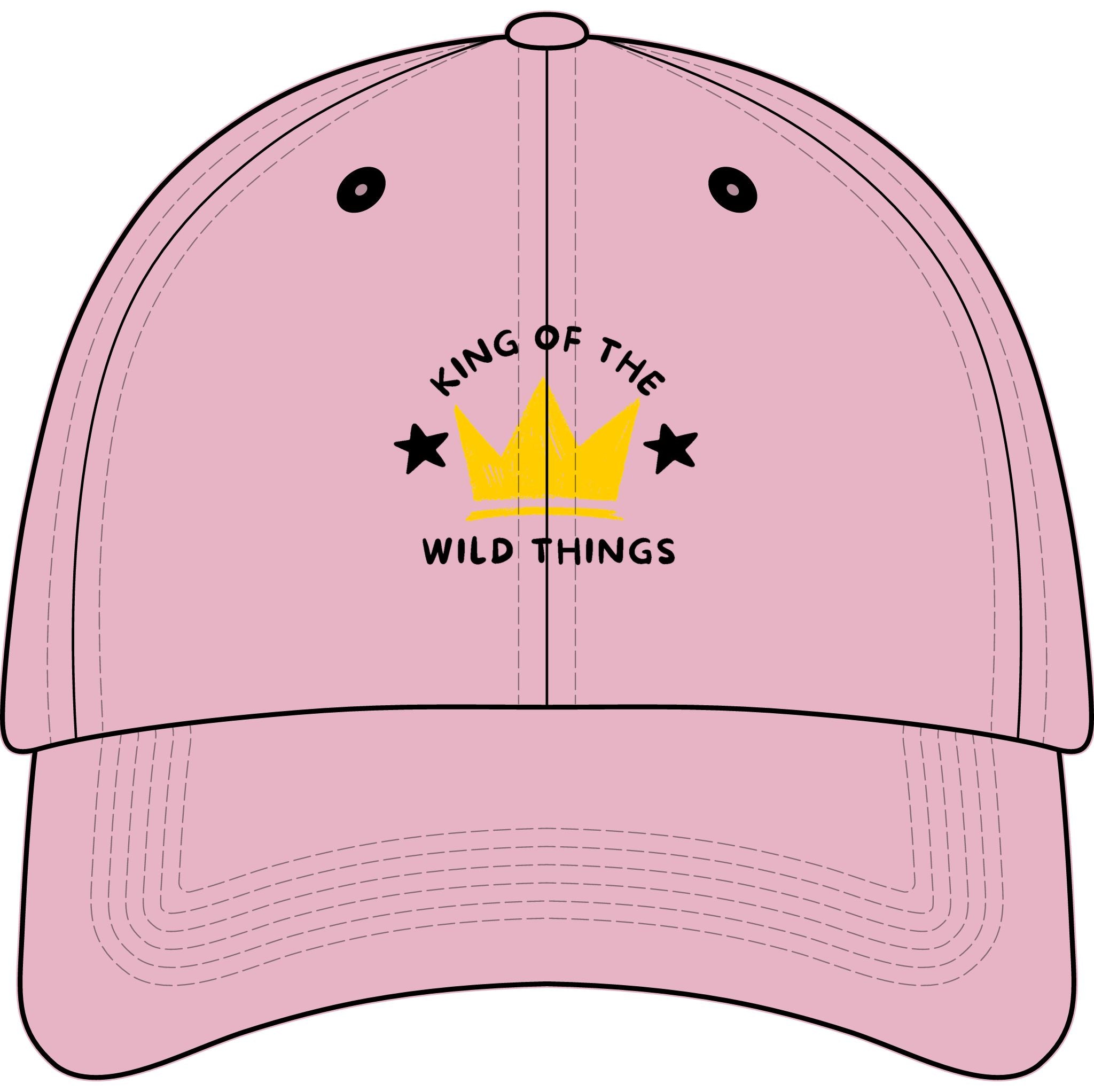 King of the Wild Things Youth Baseball Cap— Embroidered Crown Kids Hat