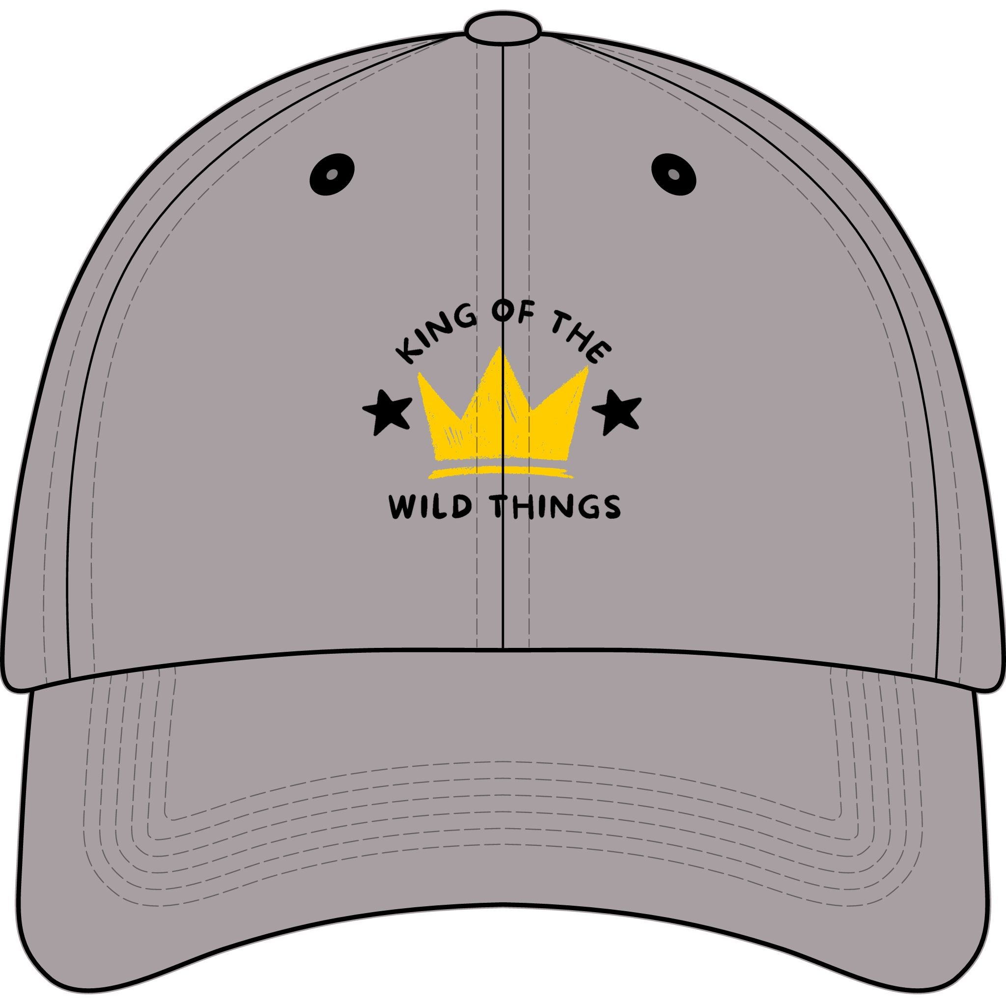 King of the Wild Things Youth Baseball Cap— Embroidered Crown Kids Hat