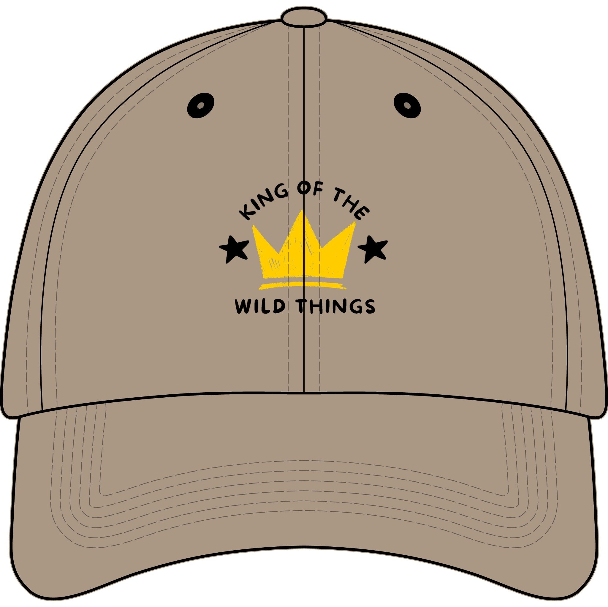 King of the Wild Things Youth Baseball Cap— Embroidered Crown Kids Hat