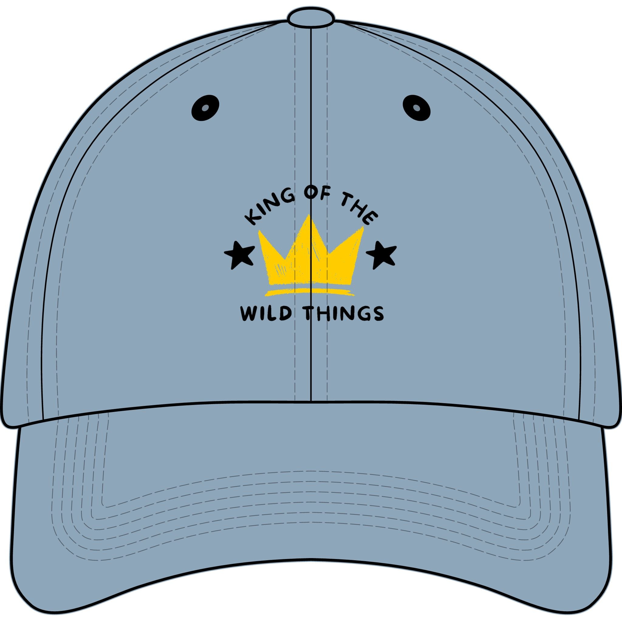 King of the Wild Things Youth Baseball Cap— Embroidered Crown Kids Hat
