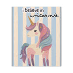 I Believe in Unicorns Large Matte Canvas Wall Art - Kid's Room