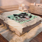 Meet Me At My Spot Dalmatian Kid's Velveteen Plush Throw Blanket