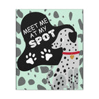 Dalmatian Wall Art Large Canvas – "Meet Me At My Spot" Cute Dog Print