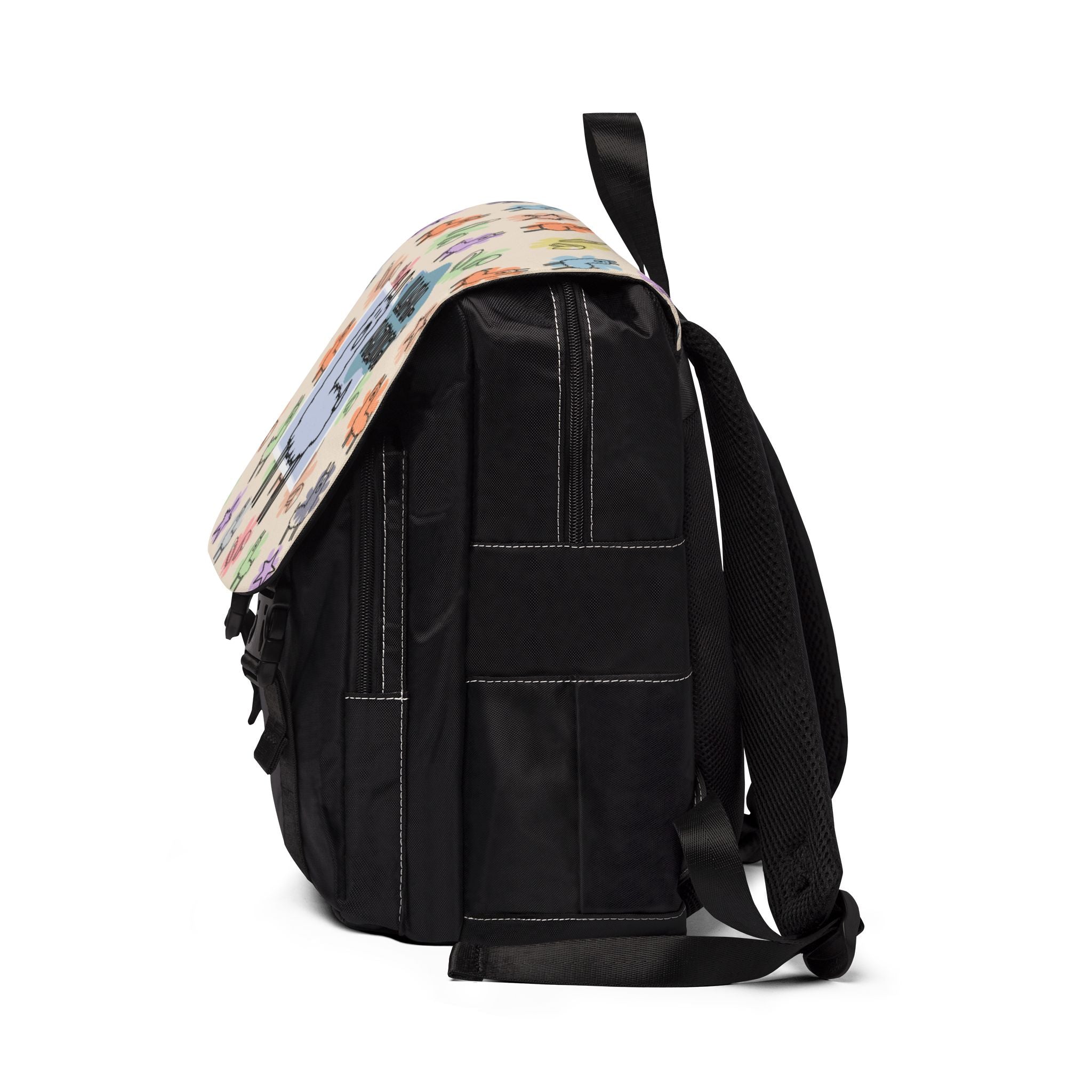 Llama Doodle Backpack — Preschool Daypack
