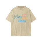 Moody Cutie - Snow Washed Kids' T-Shirt