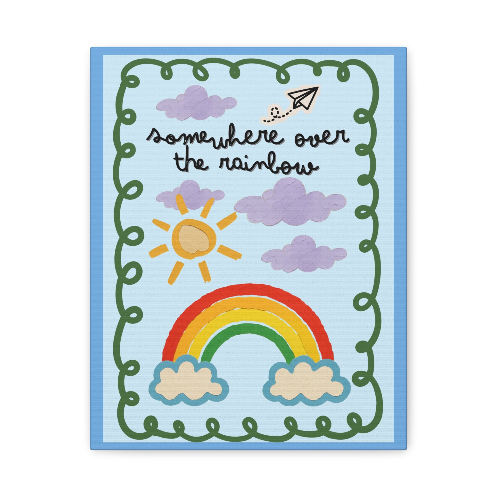 Rainbow Canvas Wall Art – "Somewhere Over the Rainbow" Matte Stretched Print
