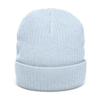 Embroidered 'Come As You Are' Ribbed Knit Beanie
