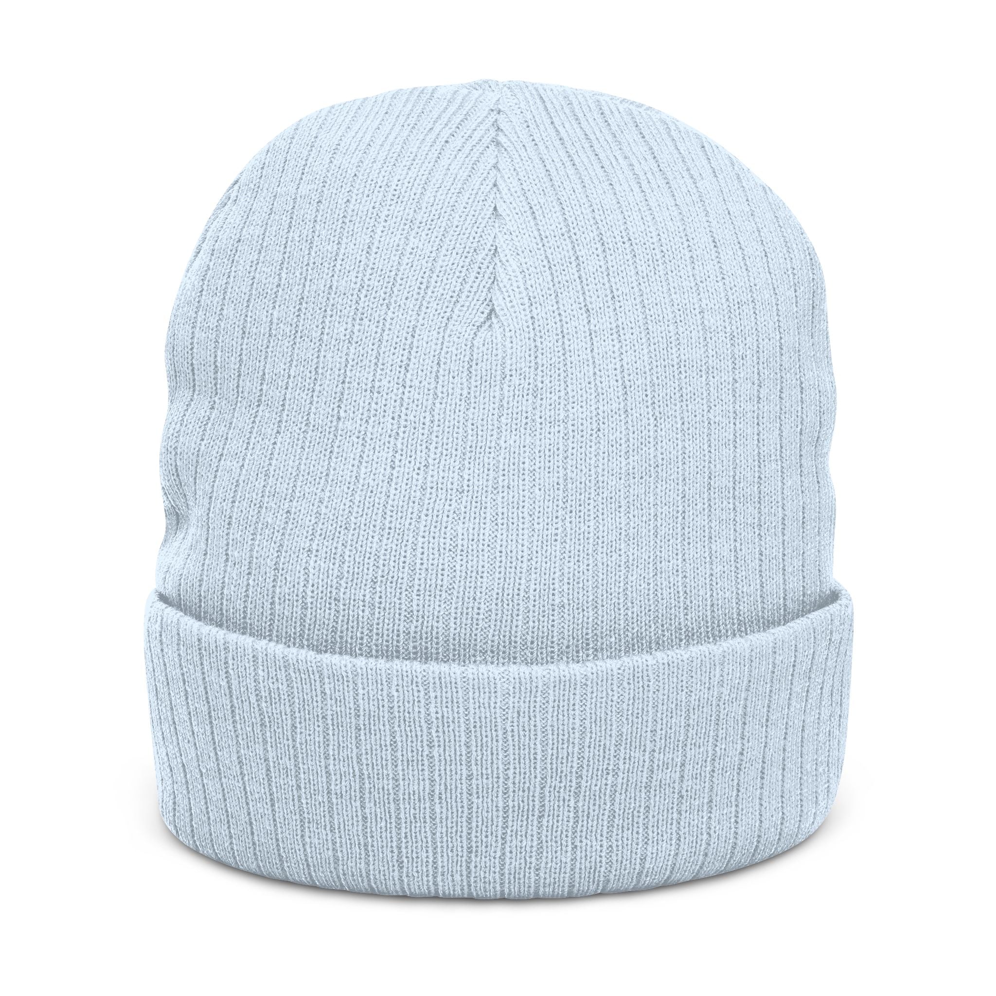 Embroidered 'Come As You Are' Ribbed Knit Beanie