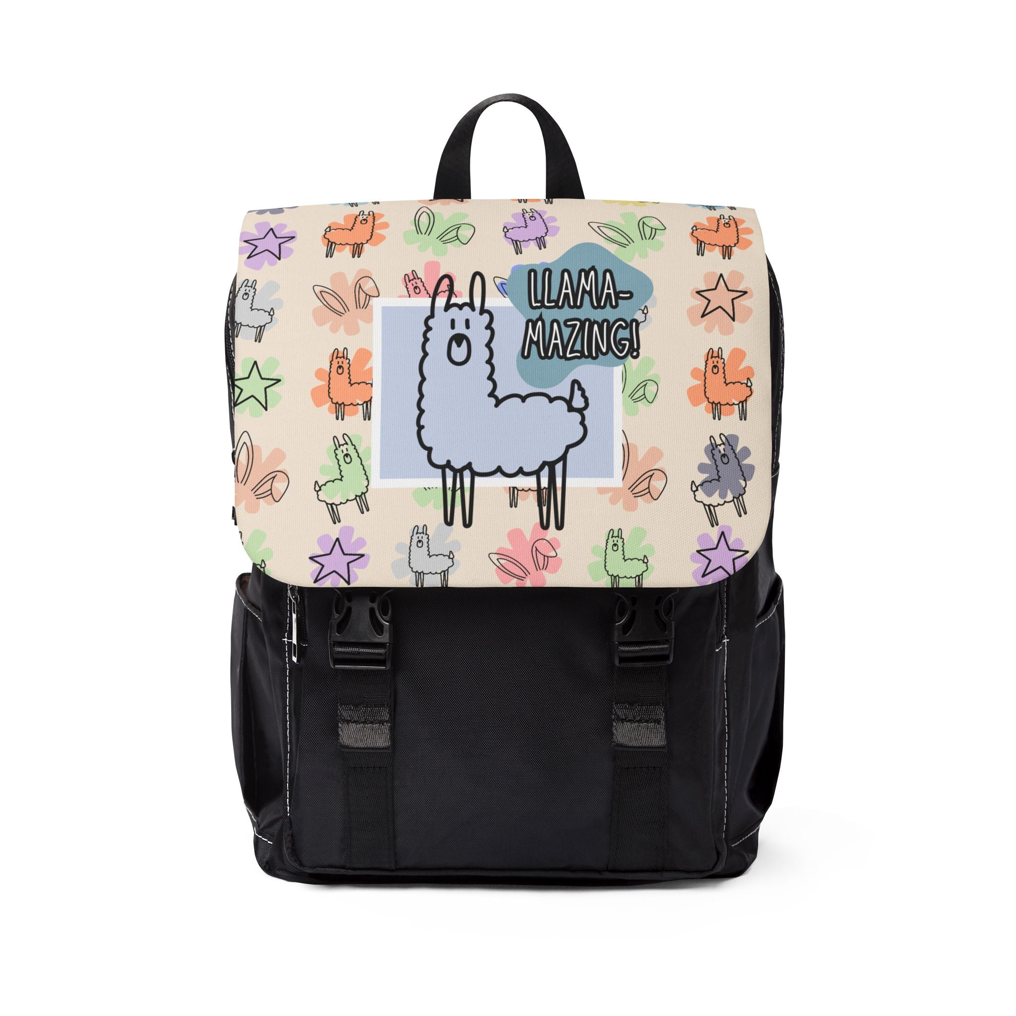 Llama Doodle Backpack — Preschool Daypack