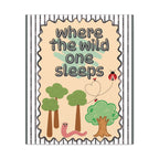 Where the Wild One Sleeps Large Canvas — Nursery Wall Art for Toddler Bedroom