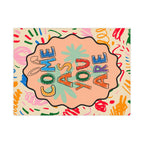 Come As You Are Toddler Blanket – Colorful Positive Message Plush Baby Blanket