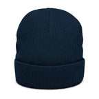 Embroidered 'Come As You Are' Ribbed Knit Beanie