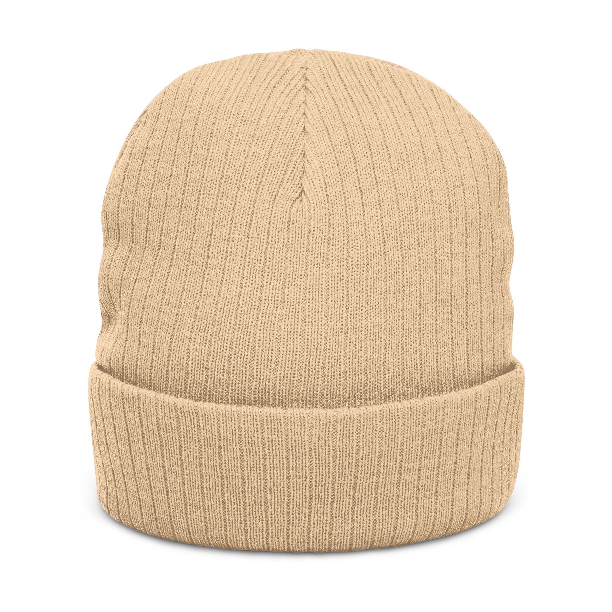 Embroidered 'Come As You Are' Ribbed Knit Beanie