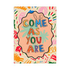Come As You Are Toddler Blanket – Colorful Positive Message Plush Baby Blanket