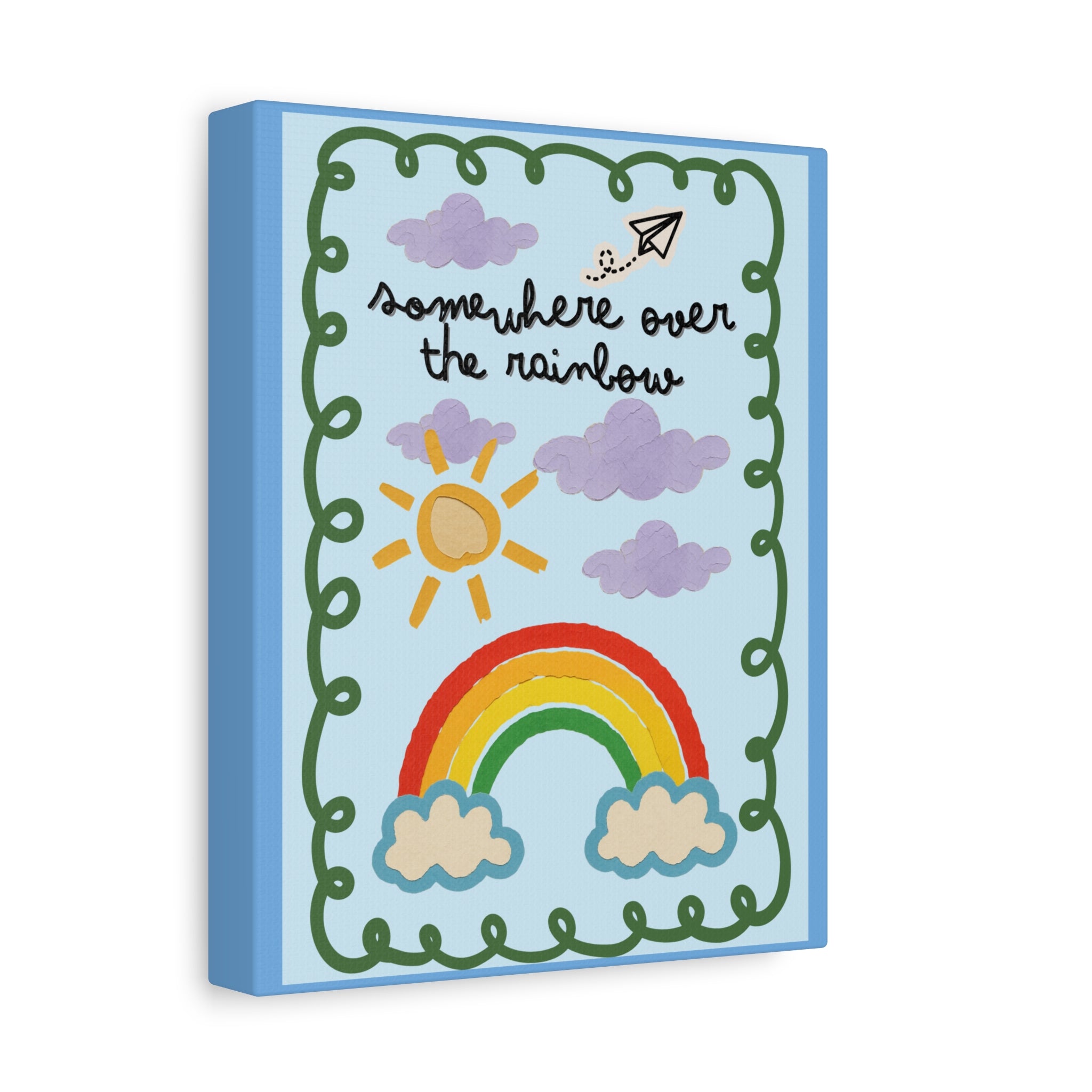 Rainbow Canvas Wall Art – "Somewhere Over the Rainbow" Matte Stretched Print