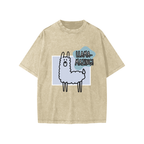 Llama-Mazing Snow Washed Kids' T-Shirt