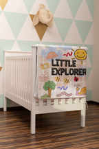 Little Explorer Velvet Plush Baby Blanket — Animal & Nature Nursery Throw